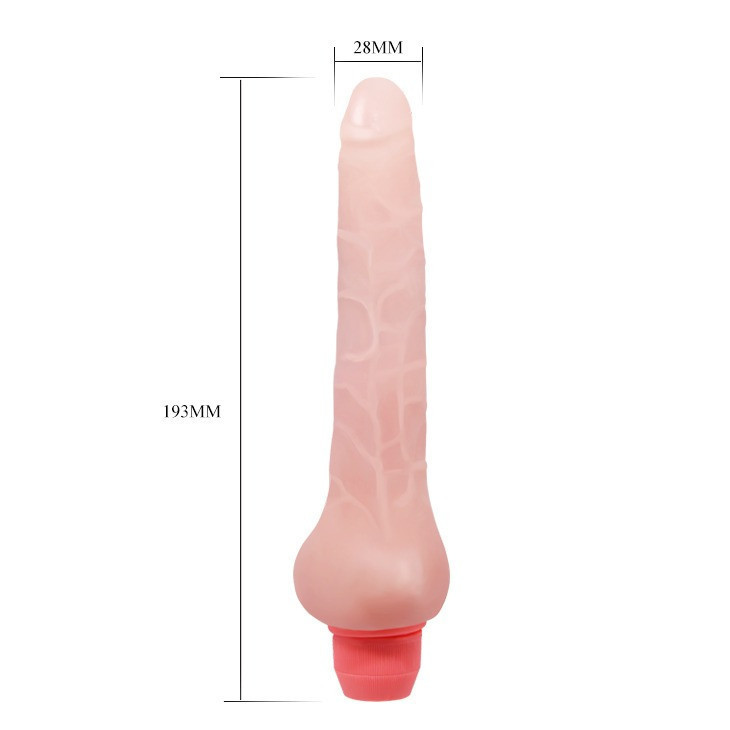 Вібратор реалістичний з хребтом Baile бежевий, 19.3 х 2.8 см Sex Aura Київ - фото 5