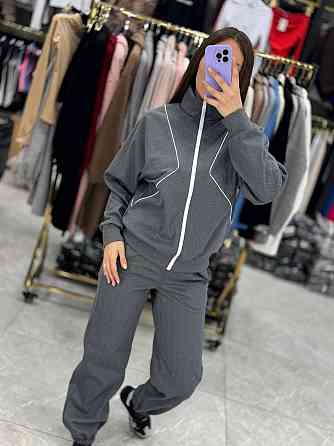 Стильний жіночий повсякденний костюм Кашемір на вовняній основі. Графіт, 42/44 Одеса