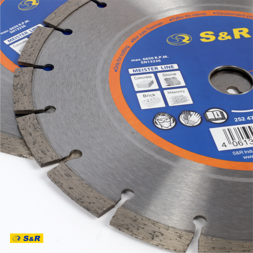 Диски алмазні S&R Meister 230х22.2 мм 2 шт Одеса