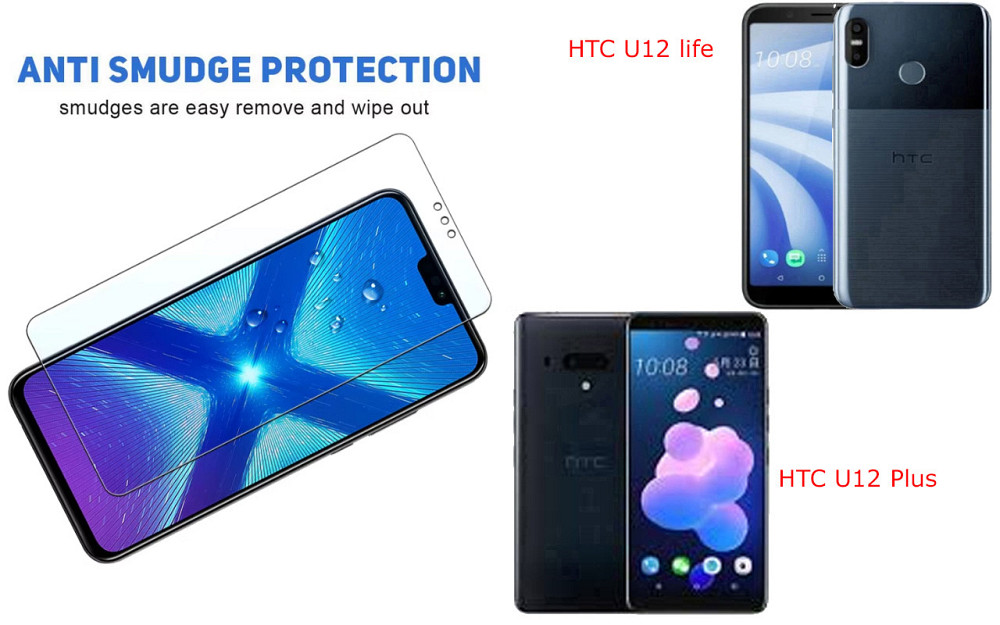 Захисне скло NeoGlass для HTC U12 life, U12 Plus – надпрозоре та стійке Київ - фото 3