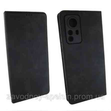 Чохол книжка Xiaomi 12 Pro Захист камери (чорний) Одеса