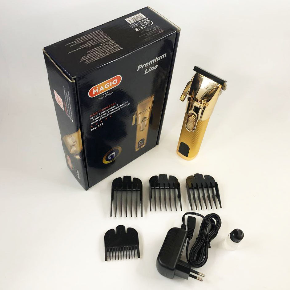 Машинка для точної стрижки бороди і волосся MAGIO MG-587, Машинка для стрижки волосся потужна PT-23 Івано-Франківськ - фото 1