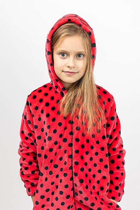 Кігурумі дитячий і підлітковий, "Леді Баг", комбінезон -  домашній на блискавці топ Київ - фото 4