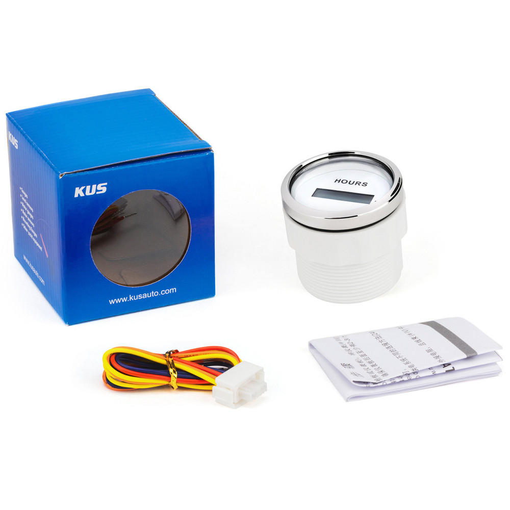 Счетчик Моточасов для лодок катеров яхт Wema (Kus) Белый 52мм Киев - изображение 3