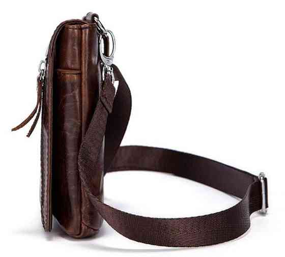 Сумка-клатч на ремень мужская Vintage 14690 Коричневая Киев