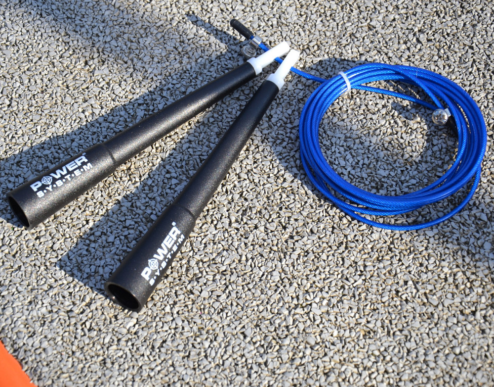 Скакалка швидкісна Power System PS-4033 Crossfit Jump Rope Blue (2,8m.) Каменское - изображение 5