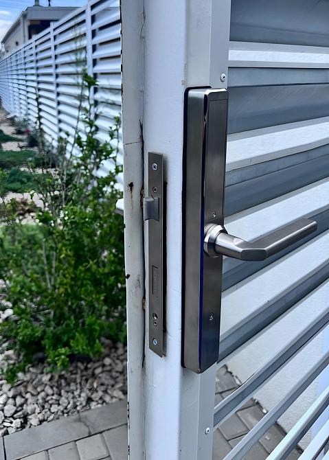 PES Aston серый смарт замок из нержавеющей стали Киев - изображение 6