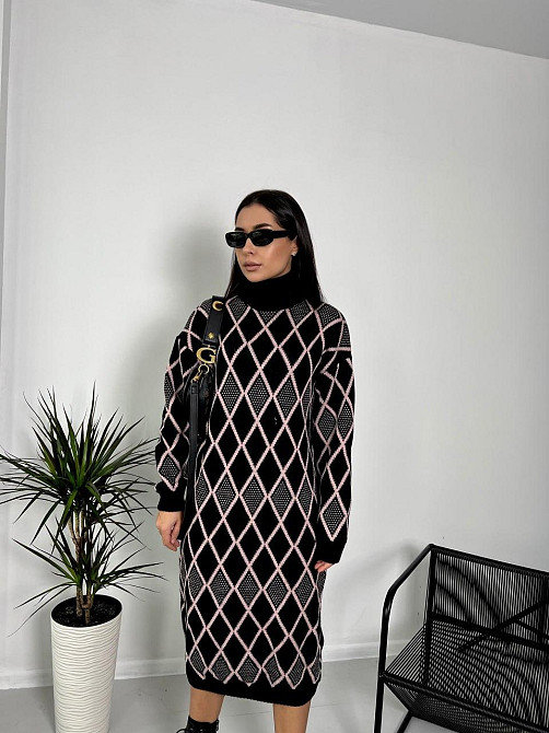 Жіноче в'язане плаття з орнаментом. 42-48р Київ - фото 4