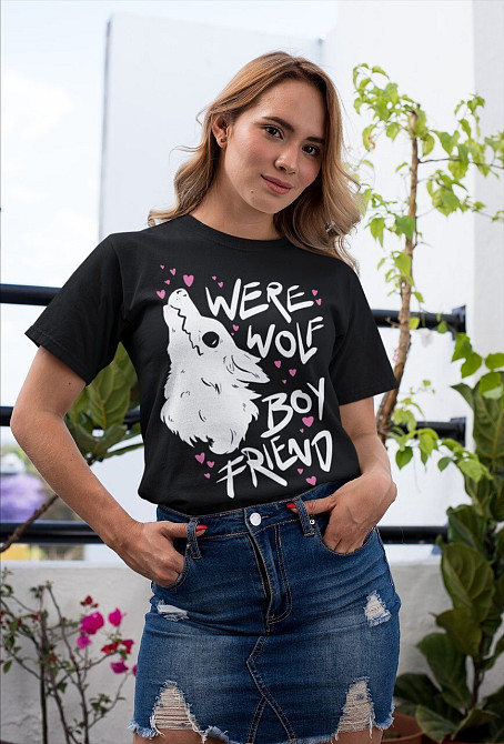 Футболка для мальчика аниме Вереволф Скреен Принт Пастел оверсайз (рост от 165 до 180 ) Черний AnimeJ0474m Днепр - изображение 3