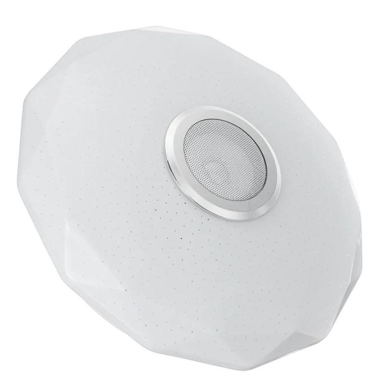 Уцінка Смарт LED люстра Wholede RGB з Bluetooth колонкою | Стельовий світильник з пультом, APP, димер, музична люстра Київ