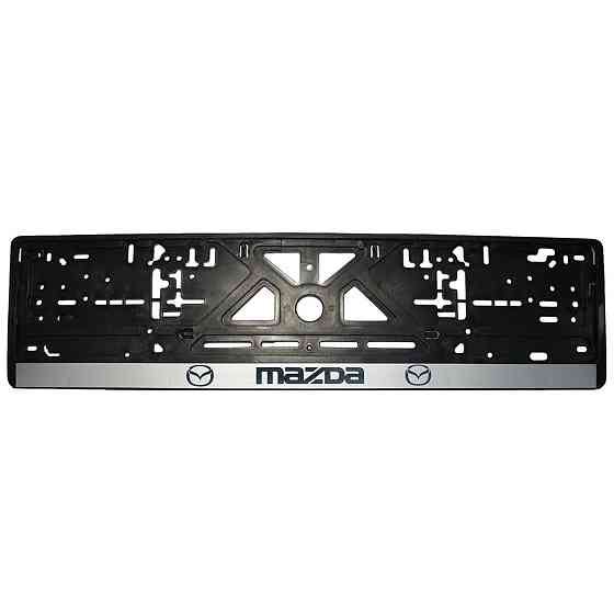 Рамка номерного знаку Mazda пластик чорна 1шт Київ