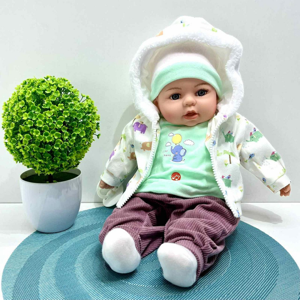 Кукла-пупс м'яконабивна з соскою та звуковими ефектами укр мова 42см Вид 2 (M 5919 I UA) Чернігів - фото 1