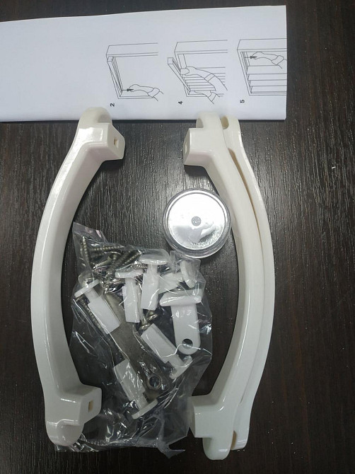 Ширма-гармошка міжкімнатна No3 Дуб світлий 820х2030х0,6 мм розсувна пластикова глуха Дніпро - фото 6