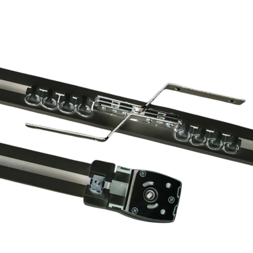 LIVOLO Електрокарниз для штор LIVOLO з WiFi та пультом, кутовий 90° чорний (VL-SHQ011C2-BP) Коломия