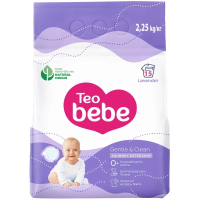 Стиральный порошок Teo bebe Gentle & Clean Lavender 2.25 кг (3800024048449) Винница - изображение 1