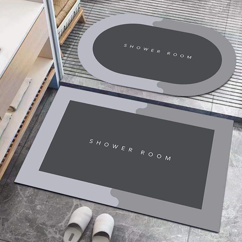 Інноваційний Суперпоглинаючий Діатомітовий Килимок для ванної 40х60 см Сірий Буча - фото 7