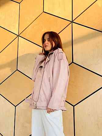 Женская куртка оверсайз Пудровый L Харьков