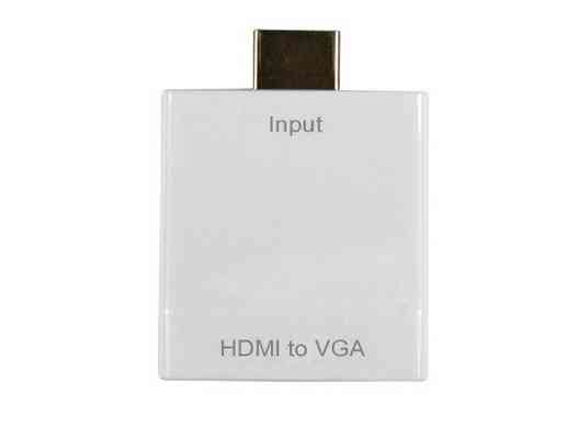 Перехідник HDMI M -> VGA F (з аудіо інтерфейсом) додаткове живлення micro USB, білий RTL Вінниця