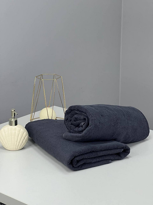 Полотенце банное Ideal Textile махровое 100х150 см (56860335) Графіт Черновцы - изображение 3