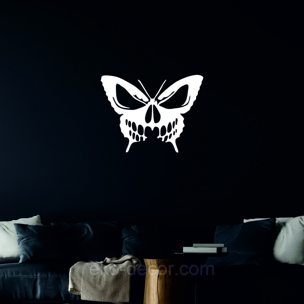 Декоративное настенное 3D Панно «Череп», Декор на стену с объемом 90*68 см, Белый Киев - изображение 5