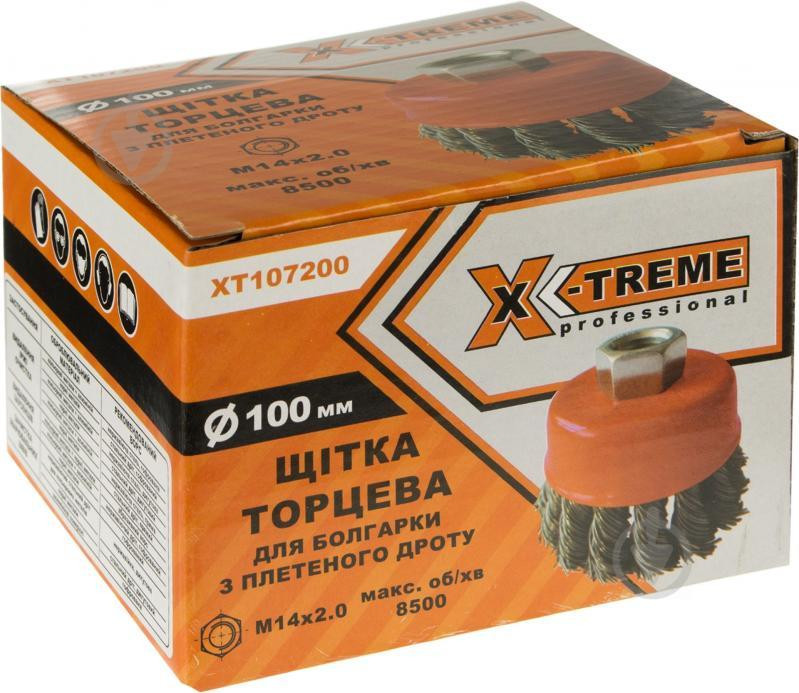 Щітка X-Treme XT-107200 D100мм торцова X-TREME плет.дріт Коломыя - изображение 2