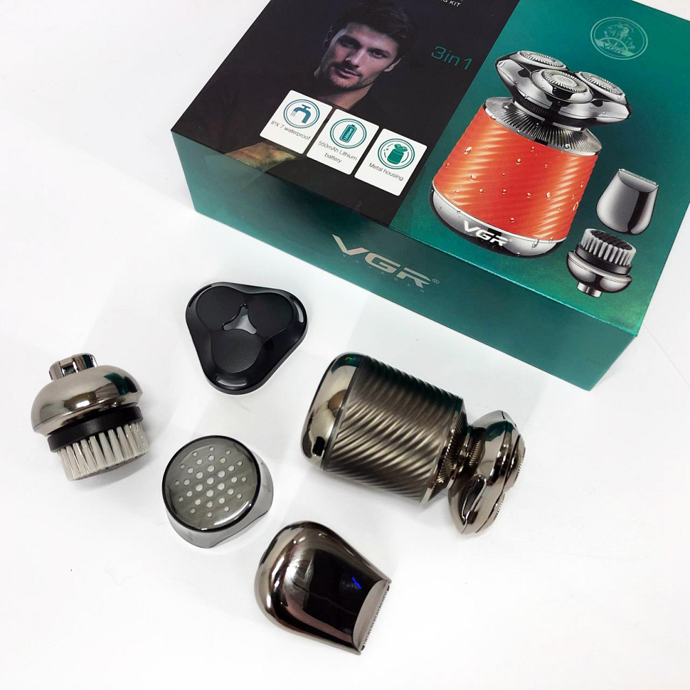 Бритва с аккумуляторным зарядным устройством, Портативная электробритва для бороды KG-72 Львов - изображение 7