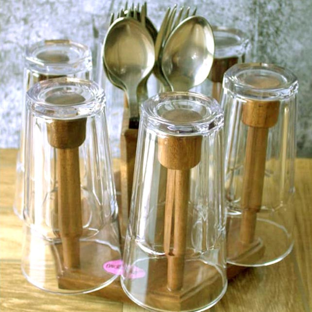 Стійка для склянок "Солдер" сієна Миколаїв - фото 1