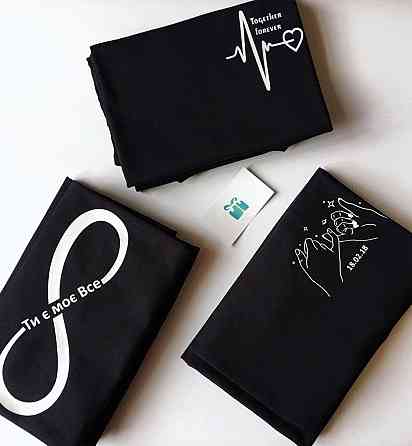 Парні футболки для хлопця та дівчини FOREVER TOGETHER Чернівці