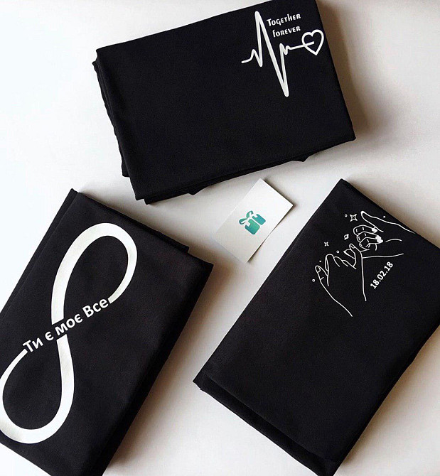 Парные футболки для парня и девушки FOREVER TOGETHER Черновцы - изображение 1