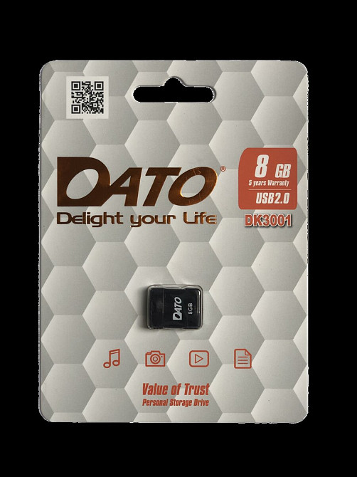 Flash DATO USB 2.0 DK3001 8Gb black Киев - изображение 1