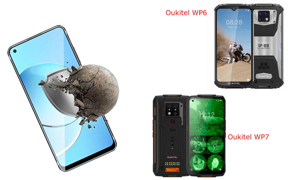 Защитное стекло DefenzoGlass для Oukitel WP6, Oukitel WP7 – двойная прочность Киев - изображение 2