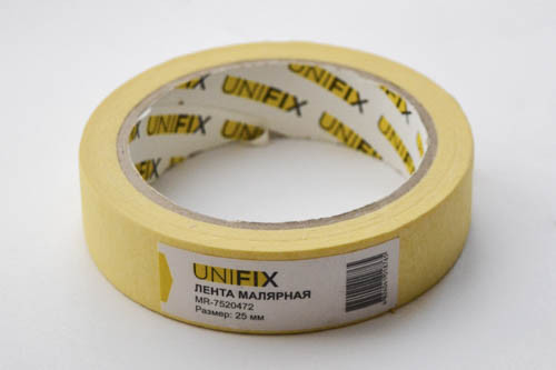 Лента клейкая малярная 25мм*40м MR-7520472 UNIFIX Ровно - изображение 1