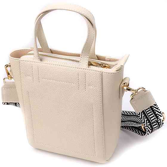 Сумка для жінок із натуральної шкіри з модним трапецієподібним кроєм (Vintage) Київ