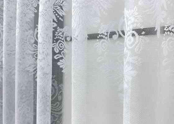 Тюль VR-Textil 1778т Жаккард Белый 300х160 см (42-0796) Киев