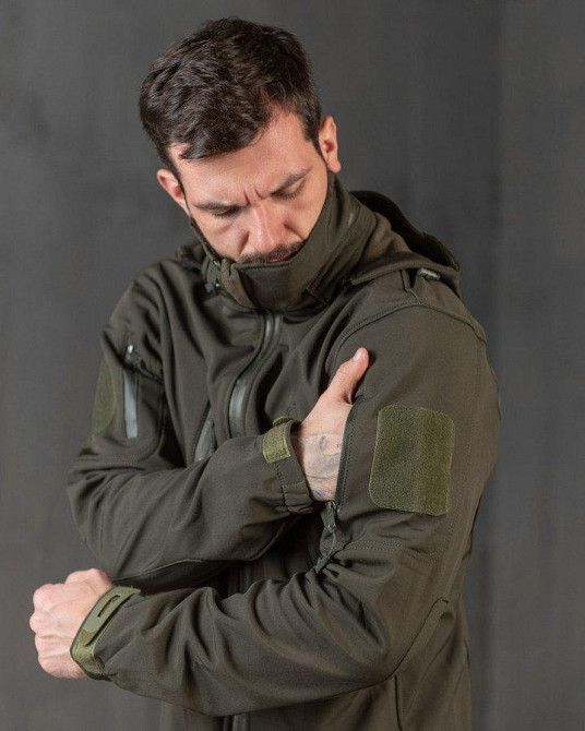 Тактична куртка софтшел Kord second generation oliva ВТ4675 Одеса - фото 8