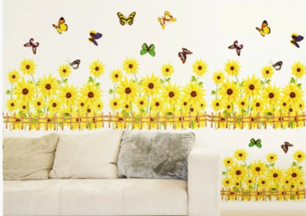 Інтер'єрна наклейка Соняшники Київ - фото 1