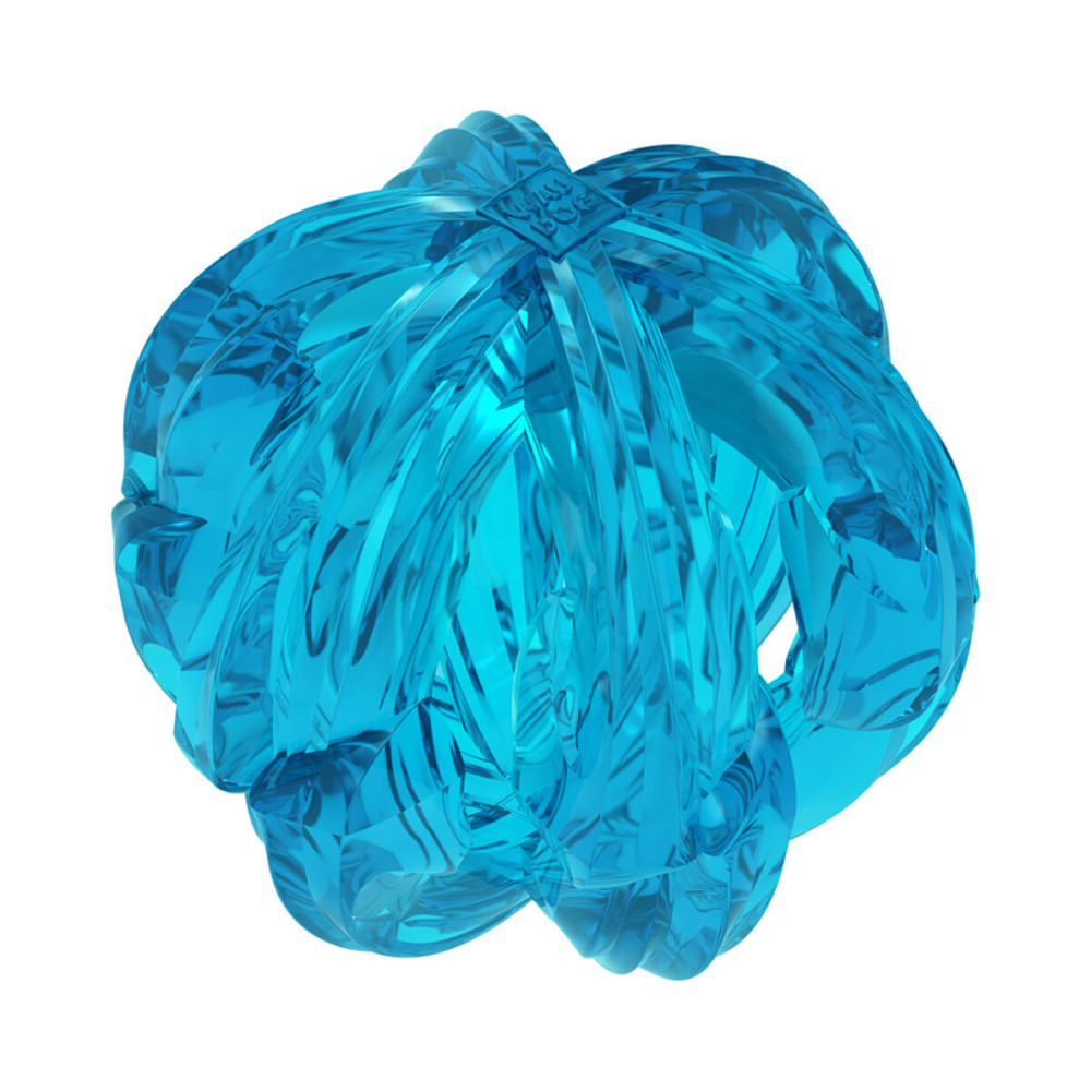 Іграшка для собак WAUDOG Fun Durable Дихаючий м'яч, термопластична гума, 70 мм, блакитний Київ - фото 1