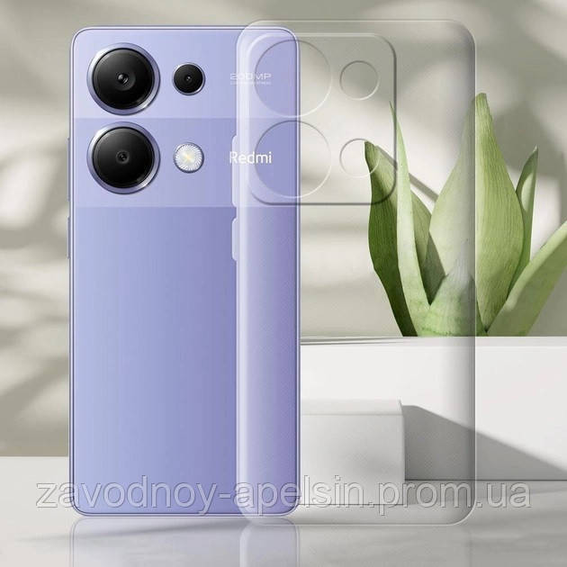 Xiaomi Redmi Note 13 Pro 4G Прозорий чохол Захист камери Одеса - фото 1