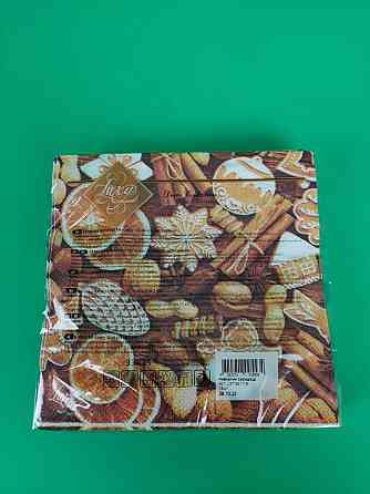 Салфетки бумажнае новогодние(ЗЗхЗЗ, 18шт)