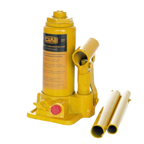 Домкрат пляшковий 2 тонни 158-308мм + кейс СИЛА Житомир - изображение 1