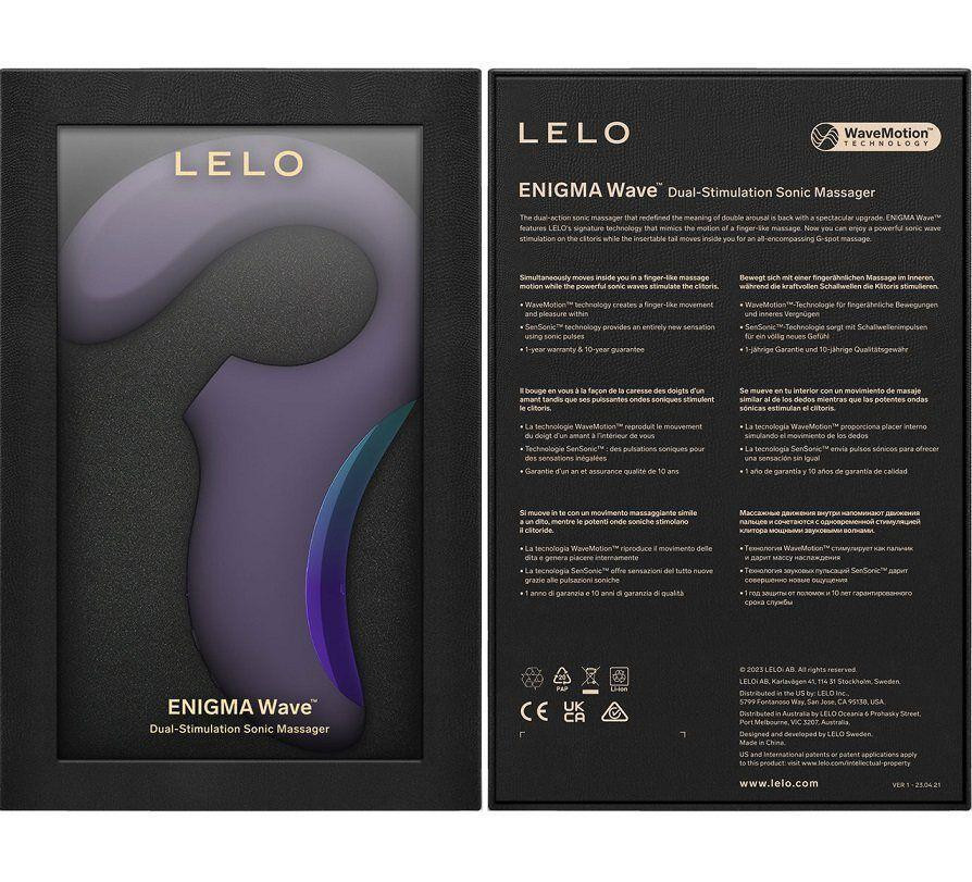 Кліторально-вагінальний звуковий стимулятор LELO Enigma WAVE Cyber Purple, 3 типи стимуляції Sex Aura Київ - фото 7