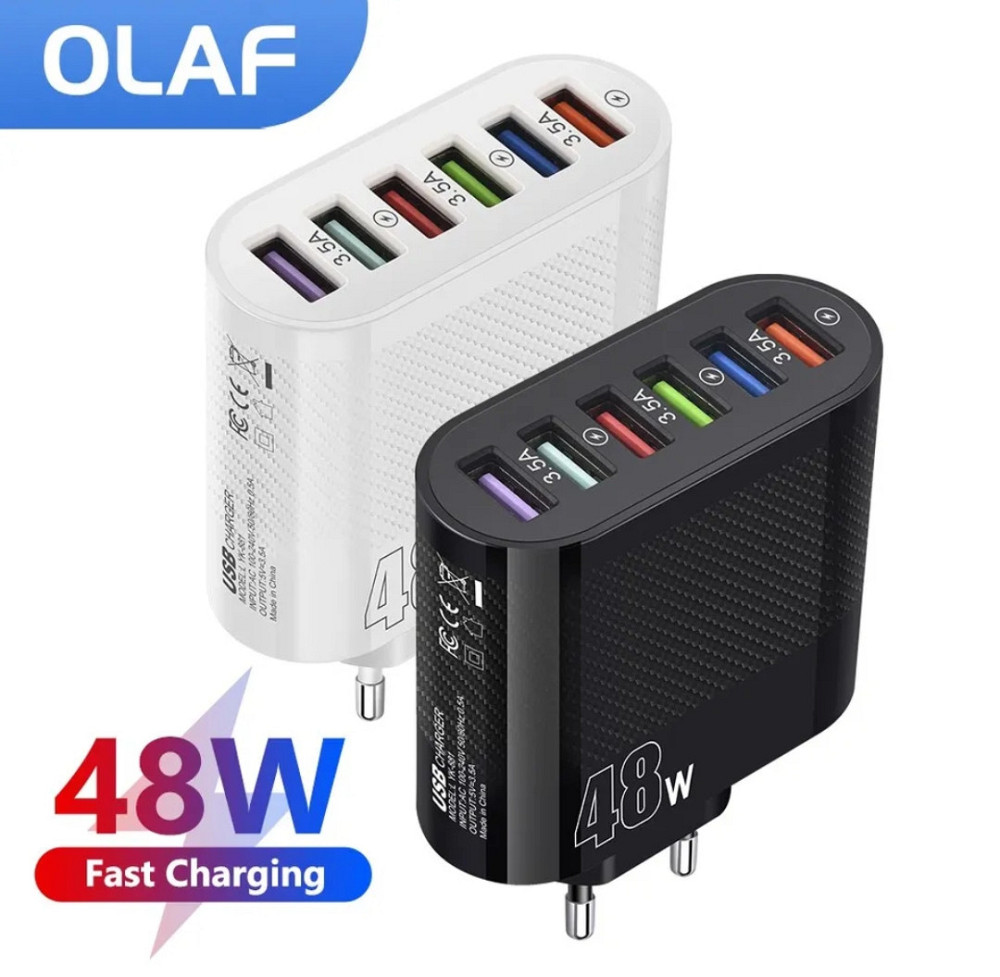 Быстрая зарядка на 6 USB порта USB Quick Charge 3,0 Киев - изображение 1