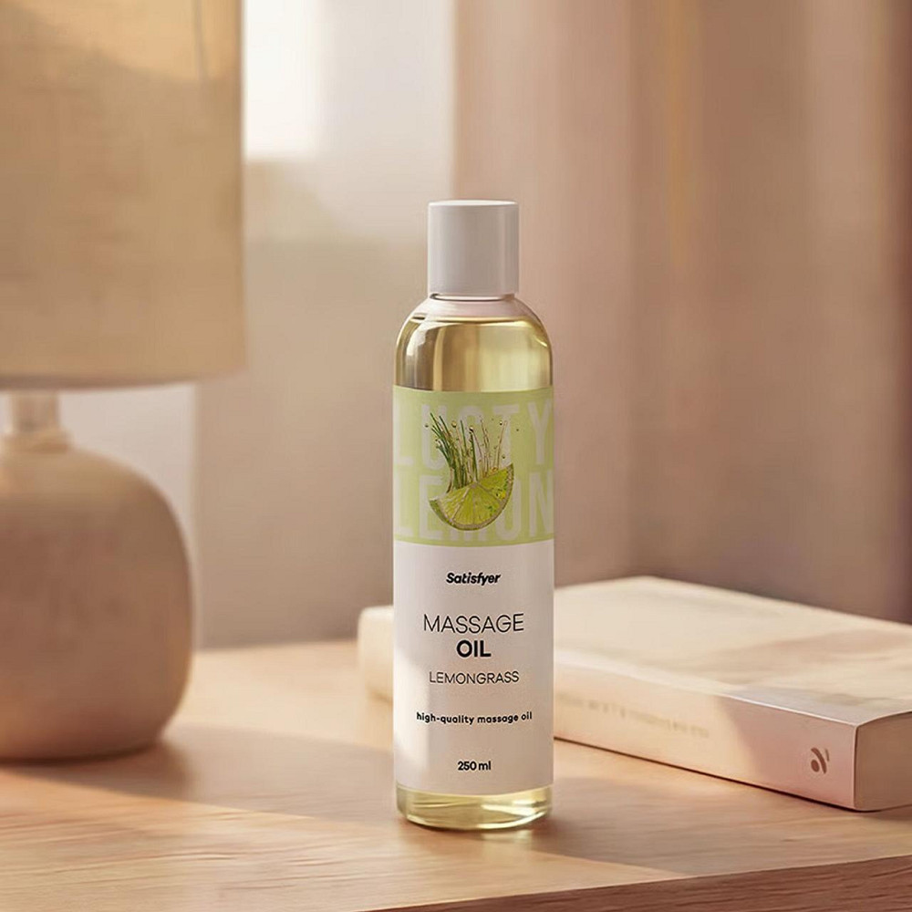 Розпродаж!!! Масажна олія Satisfyer Massage Oil Lemongrass 250 мл (термін 30.04.2027) Sex Aura Київ - фото 8