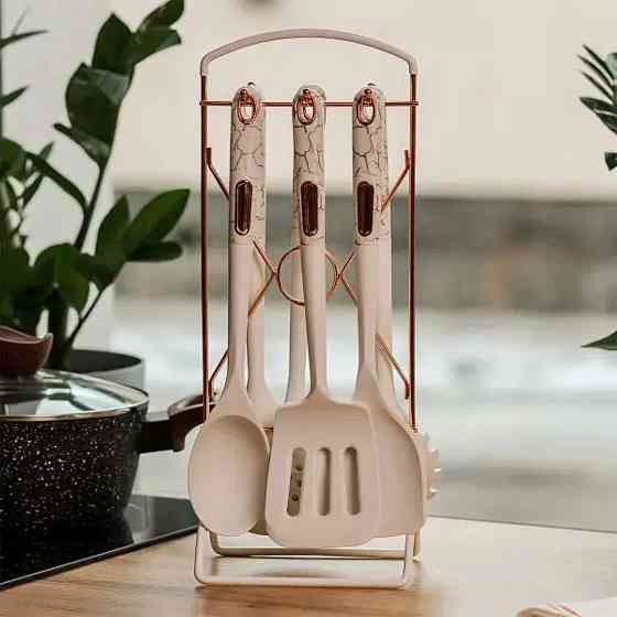 Набор кухонных принадлежностей на подставке, 6 шт. Киев