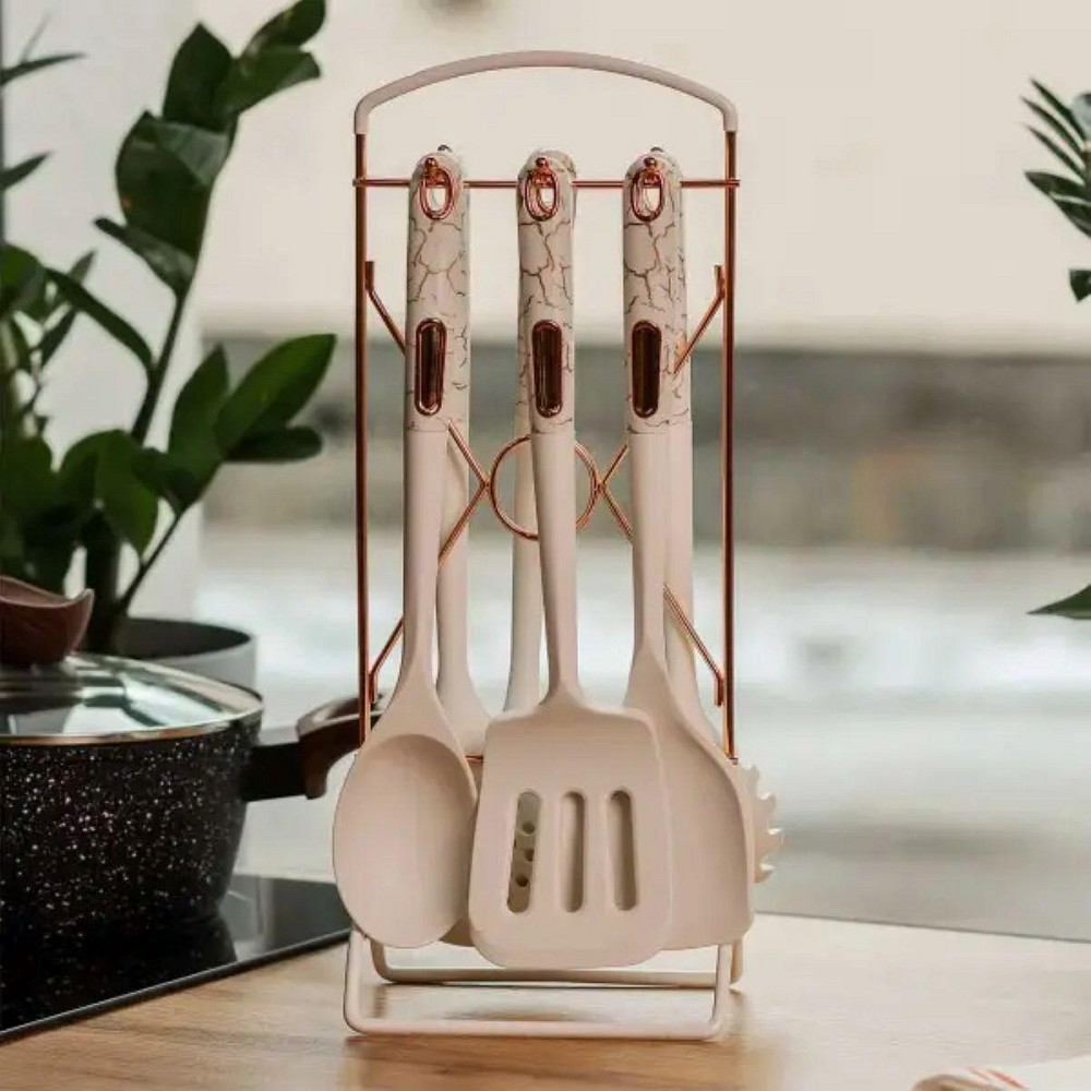 Набор кухонных принадлежностей на подставке, 6 шт. Киев - изображение 2