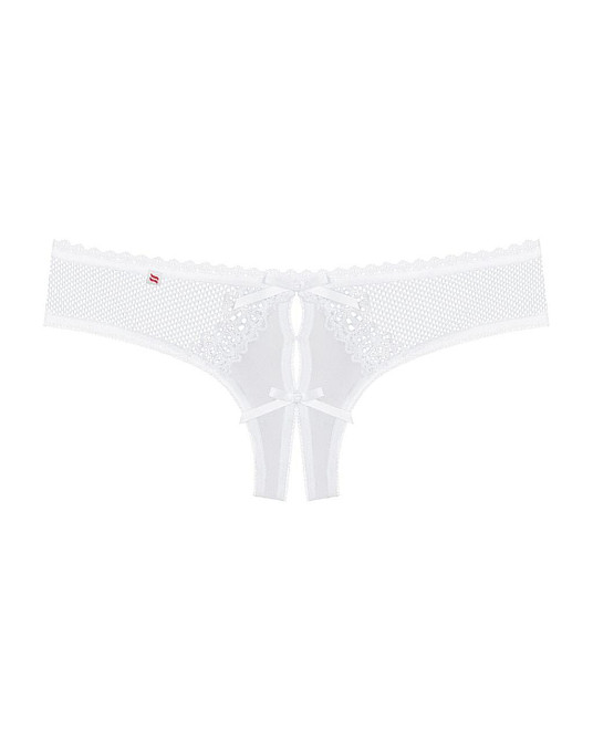 Кружевные трусики с доступом Obsessive Alabastra L/XL, белый Sex Aura Киев - изображение 5