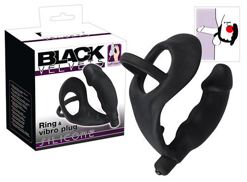 Анальна пробка BV Ring + vibro plug Sex Aura Київ - фото 2