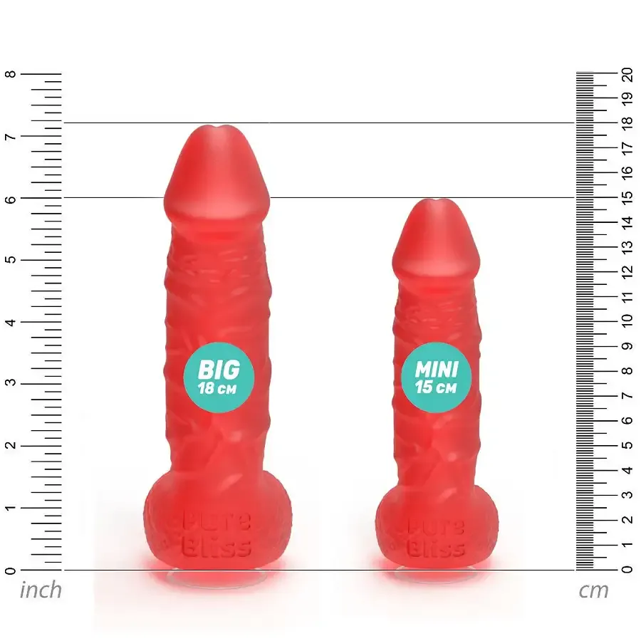 Крафтове мило-член із присоскою Pure Bliss MINI Red, натуральне Львів - фото 5