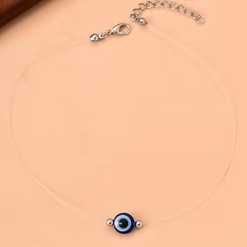 Ожерелье-оберег «Глаз Фатимы (Nazar)» на прозрачной жилке, 38,5+8 см, регулируемое Киев - изображение 3