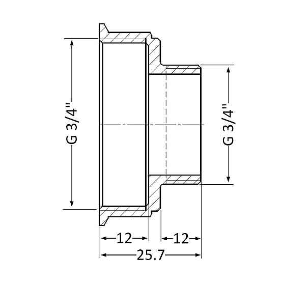Переходник Thermo Alliance Standart 3/4